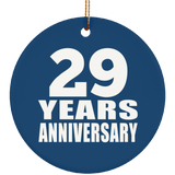 29th Anniversary 29 Years Anniversary - Circle Ornament