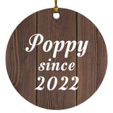 Poppy Since 2022 - Circle Ornament D