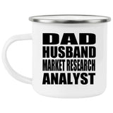 Dad Husband Market Research Analyst - 12oz Camping Mug