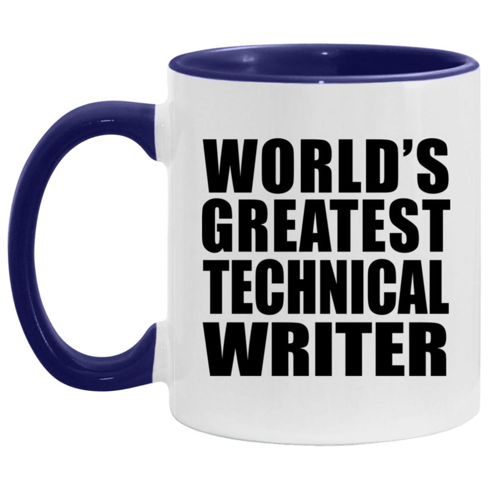 World's Greatest Technical Writer - 11oz Accent Mug Purple