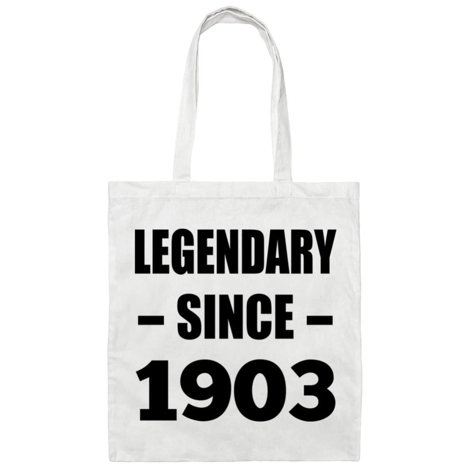 121st Birthday Legendary Since 1903 - Tote Bag White
