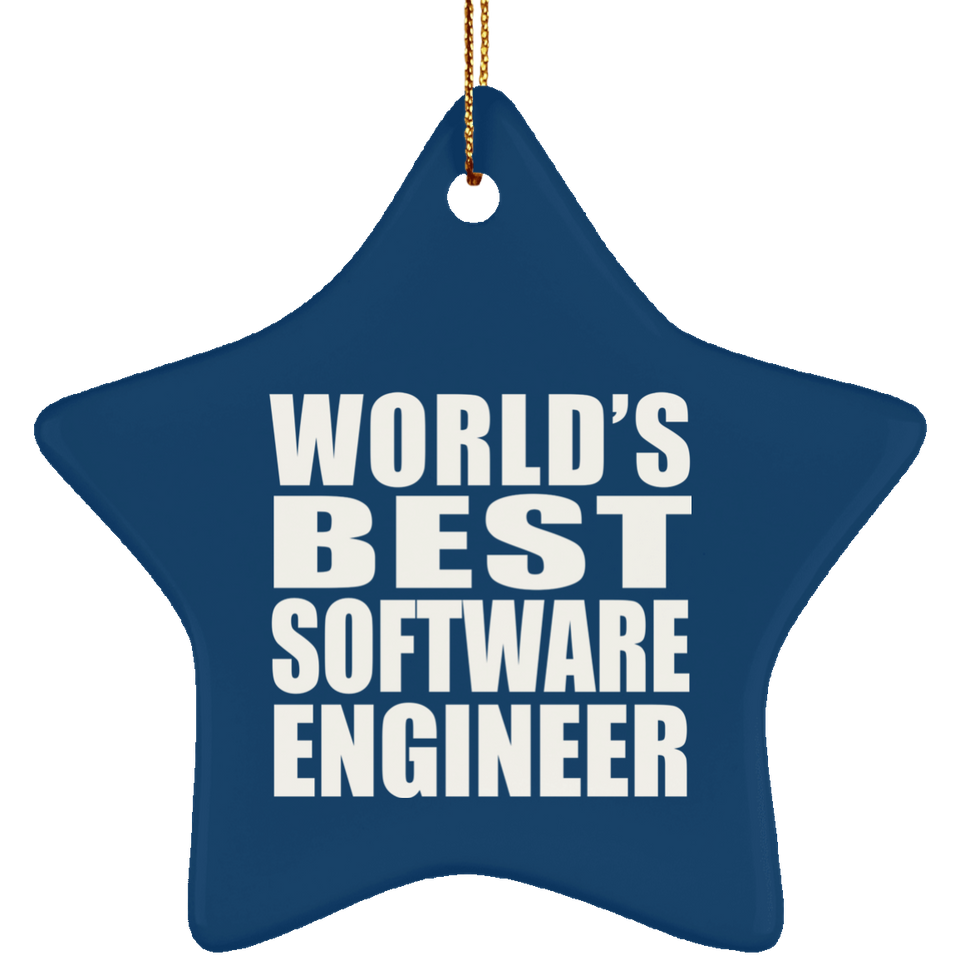 World's Best Software Engineer - Star Ornament