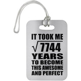88th Birthday Took Square Root of 7744 Years To Awesome - Luggage Bag Tag