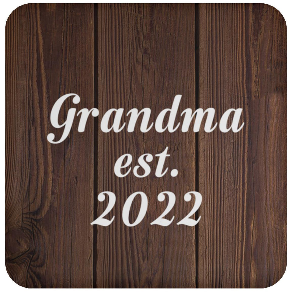 Grandma Established EST. 2022 - Drink Coaster D