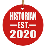Historian Established EST. 2020 - Circle Ornament