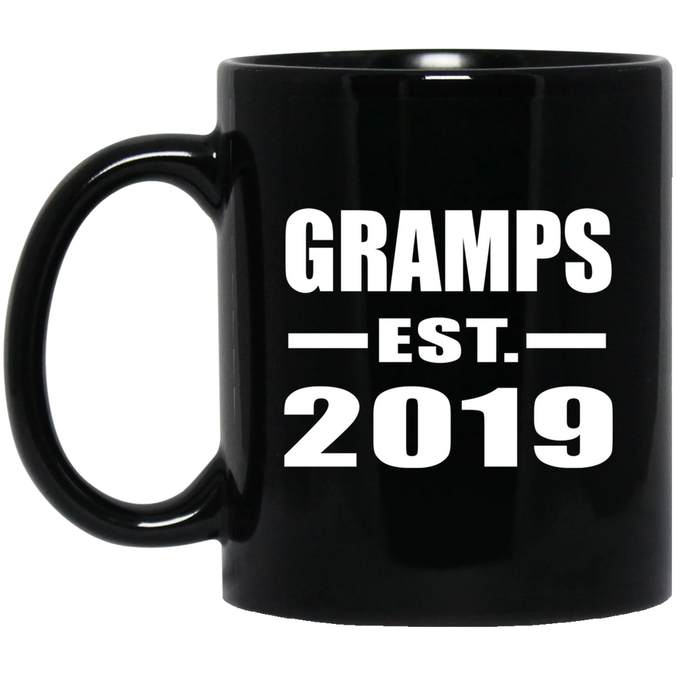 Gramps Established EST. 2019 - 11oz Coffee Mug Black