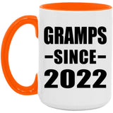 Gramps Since 2022 - 15oz Accent Mug Orange