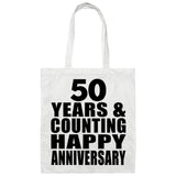 Happy 50th Anniversary 50 Years & Counting - Tote Bag White