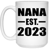 Nana Established EST. 2023 - 15oz Coffee Mug