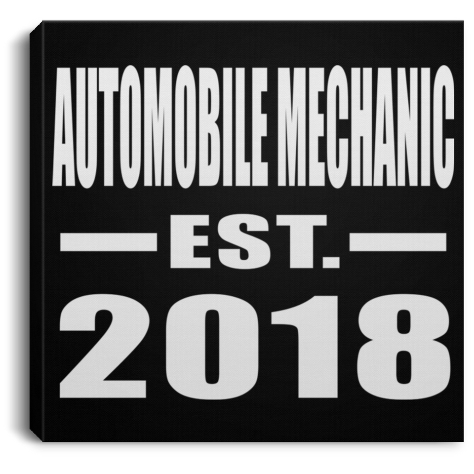 Automobile Mechanic Established EST. 2018 - Canvas Square