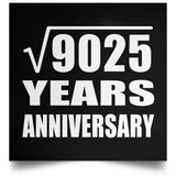 95th Anniversary Square Root of 9025 Years Anniversary - Poster Square