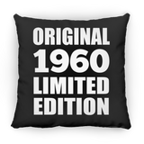 64th Birthday Original 1960 Limited Edition - Throw Pillow Black