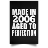 18th Birthday Made In 2006 Aged to Perfection - Poster Portrait