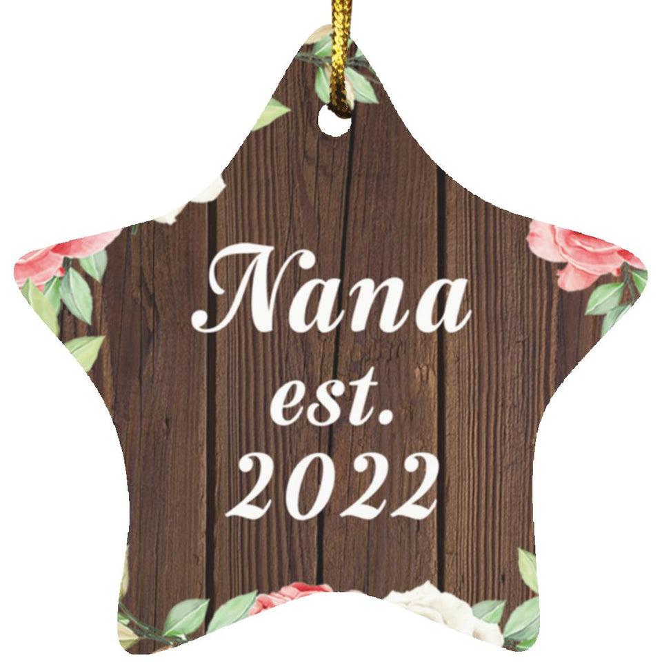 Nana Established Est. 2022 - Star Ornament A