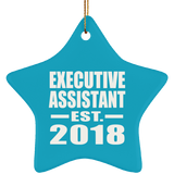 Executive Assistant Established EST. 2018 - Star Ornament