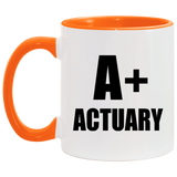 A+ Actuary - 11oz Accent Mug Orange
