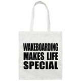 Wakeboarding Makes Life Special - Tote Bag White