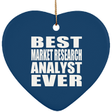 Best Market Research Analyst Ever - Heart Ornament