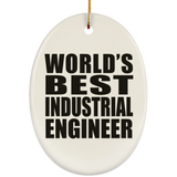 World's Best Industrial Engineer - Oval Ornament
