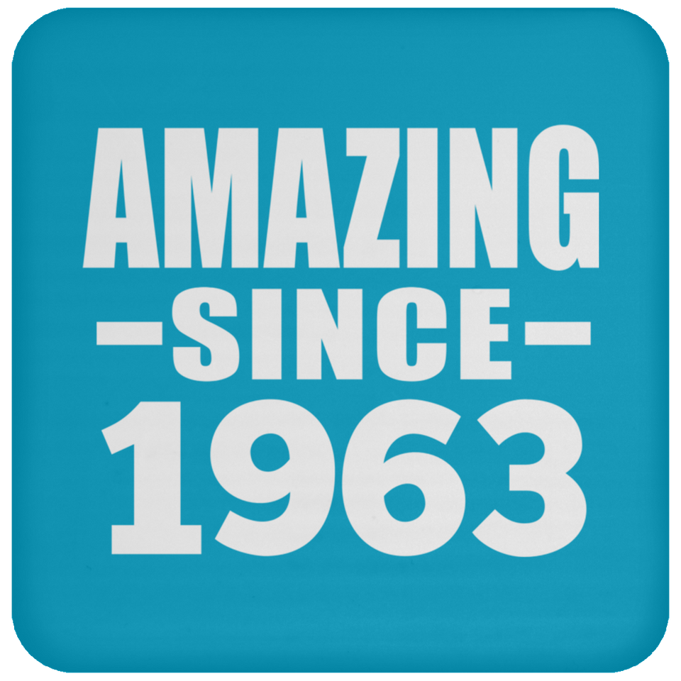 61st Birthday Amazing Since 1963 - Drink Coaster