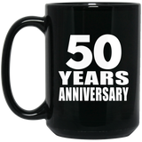 50th Anniversary 50 Years - 15 Oz Coffee Mug Black