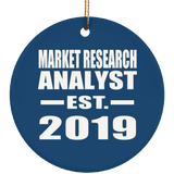 Market Research Analyst Established EST. 2019 - Circle Ornament