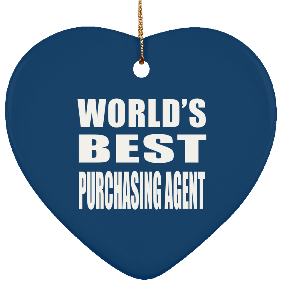 World's Best Purchasing Agent - Heart Ornament