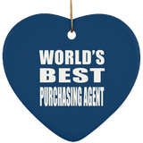 World's Best Purchasing Agent - Heart Ornament