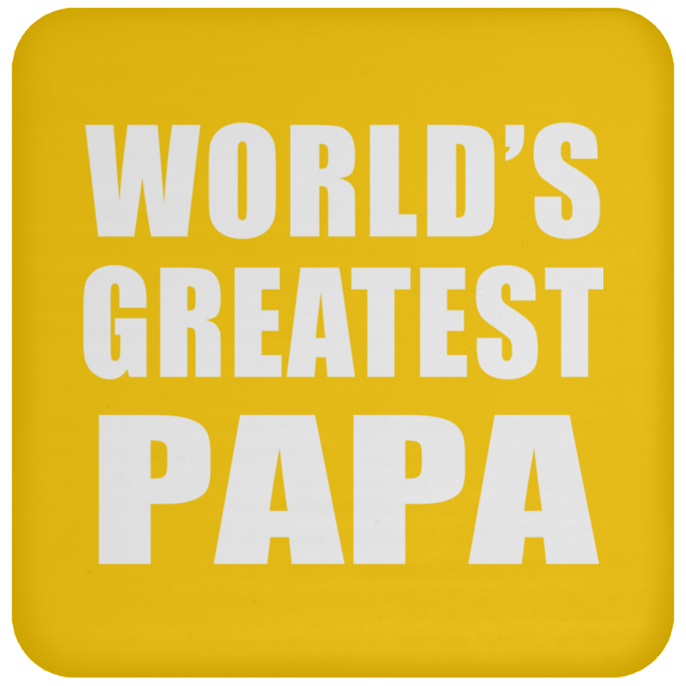 World's Greatest Papa (Grandpa) - Drink Coaster