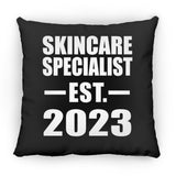 Skincare Specialist Established EST. 2023 - Throw Pillow Black