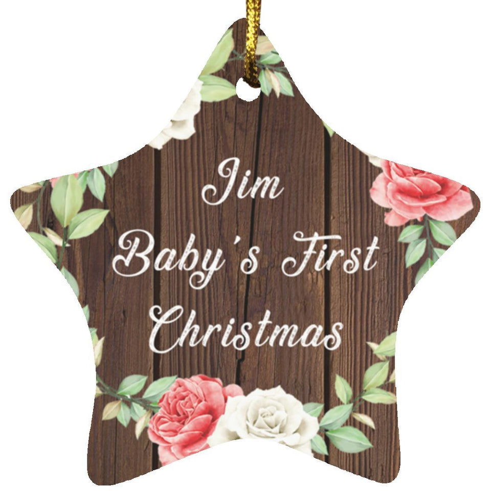 Jim Baby's First Christmas - Star Ornament A