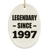 27th Birthday Legendary Since 1997 - Oval Ornament