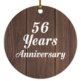 56th Anniversary 56 Years Anniversary - Circle Ornament D