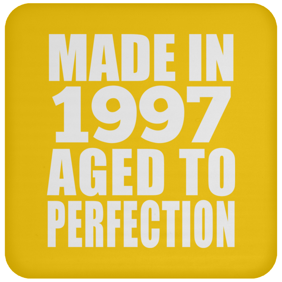 27th Birthday Made In 1997 Aged to Perfection - Drink Coaster