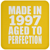 27th Birthday Made In 1997 Aged to Perfection - Drink Coaster