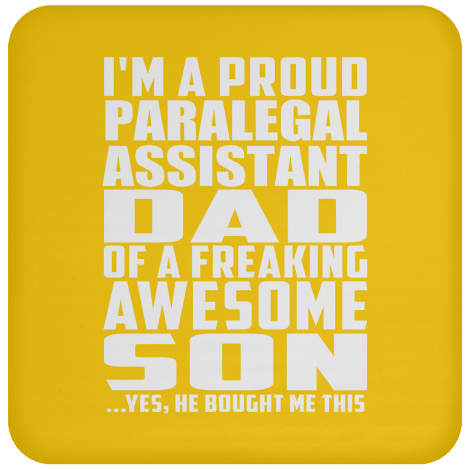 Proud Paralegal Assistant Dad Of Awesome Son - Drink Coaster