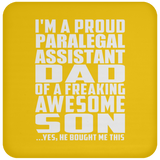 Proud Paralegal Assistant Dad Of Awesome Son - Drink Coaster