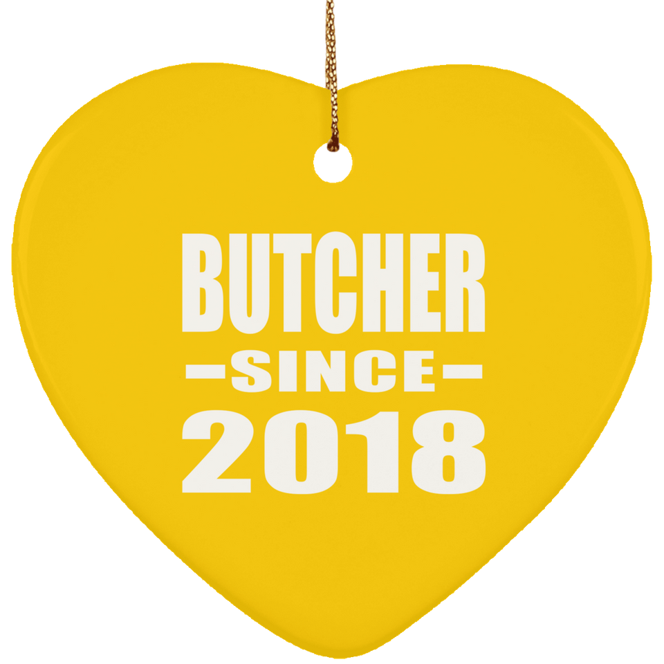 Butcher Since 2018 - Heart Ornament