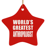 World's Greatest Anthropologist - Star Ornament