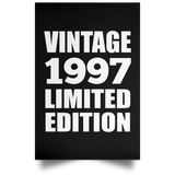 27th Birthday Vintage 1997 Limited Edition - Poster Portrait