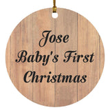 Jose Baby's First Christmas - Circle Ornament C