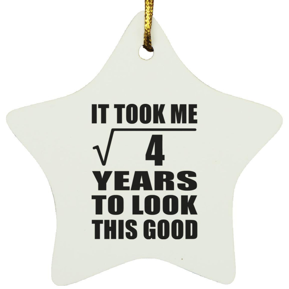 2nd Birthday Took Square Root of 4 Years To Look Good - Star Ornament