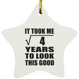 2nd Birthday Took Square Root of 4 Years To Look Good - Star Ornament