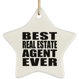 Best Real Estate Agent Ever - Star Ornament