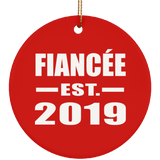Fiancee Established EST. 2019 - Circle Ornament
