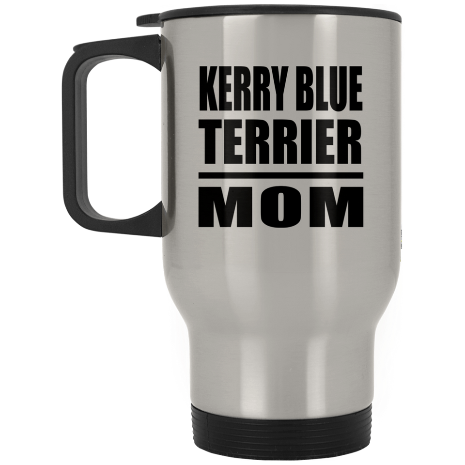 Kerry Blue Terrier Mom - Silver Travel Mug