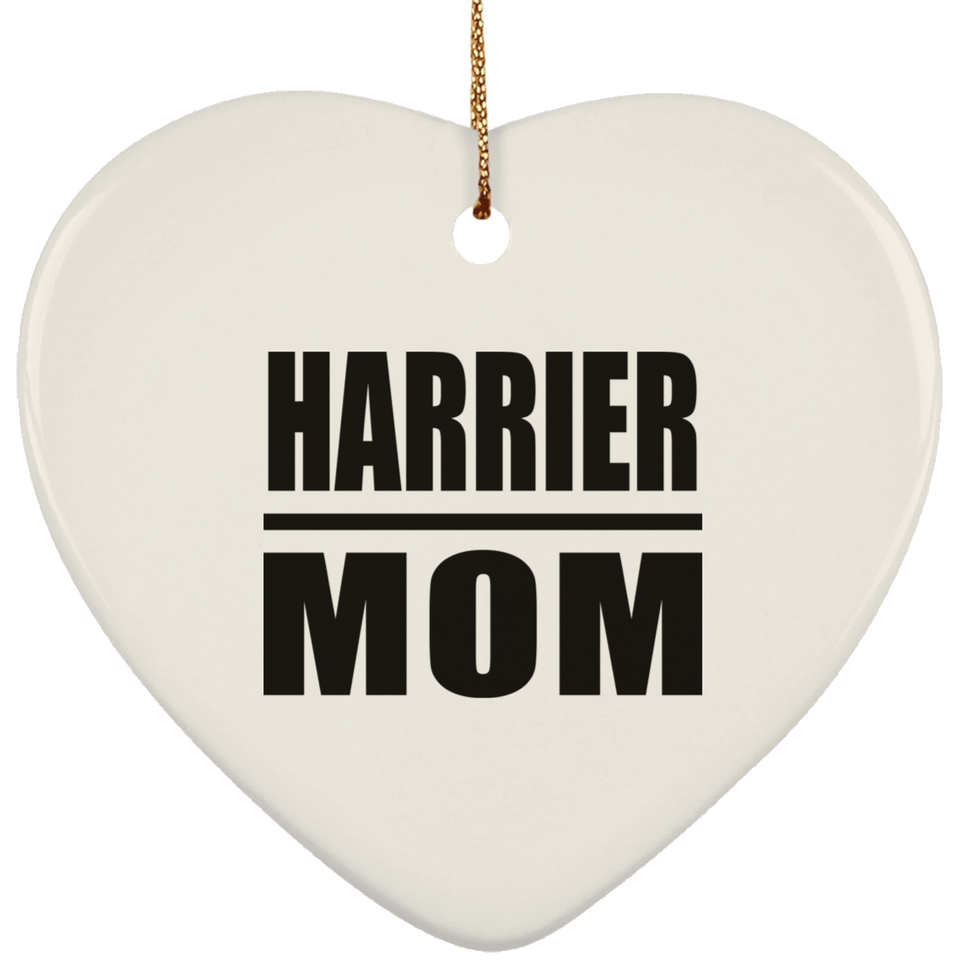 Harrier Mom - Heart Ornament