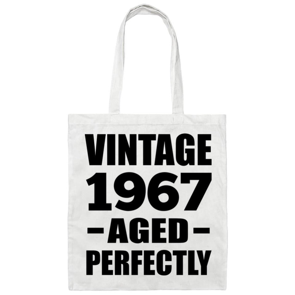 57th Birthday Vintage 1967 Aged Perfectly - Tote Bag White