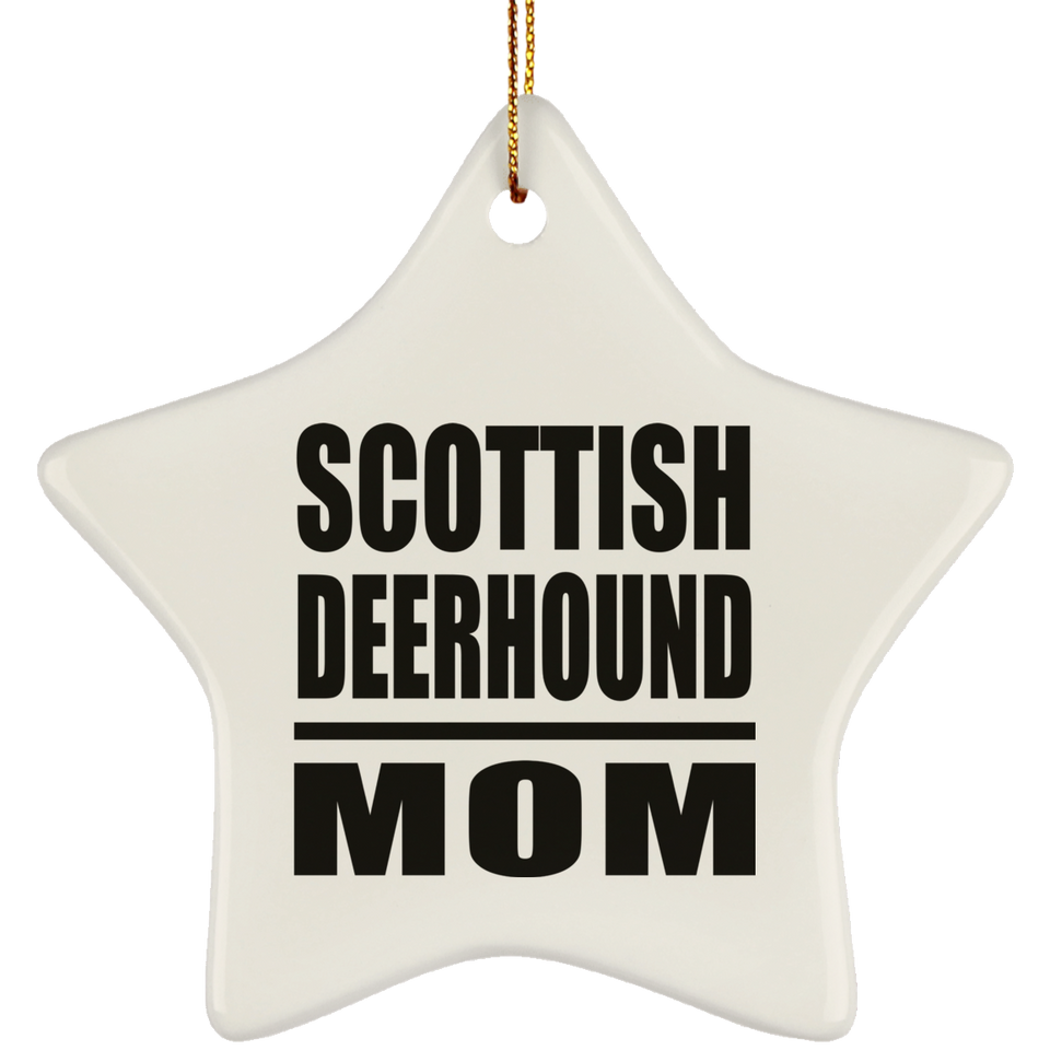 Scottish Deerhound Mom - Star Ornament