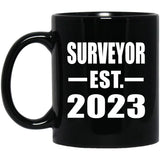 Surveyor Established EST. 2023 - 11oz Coffee Mug Black
